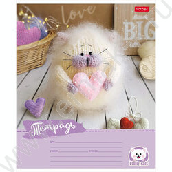 Тетрадь  12л линейка узкая "Уютные котики" 5видов | Фото 3