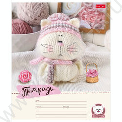 Тетрадь  12л линейка узкая "Уютные котики" 5видов | Фото 5