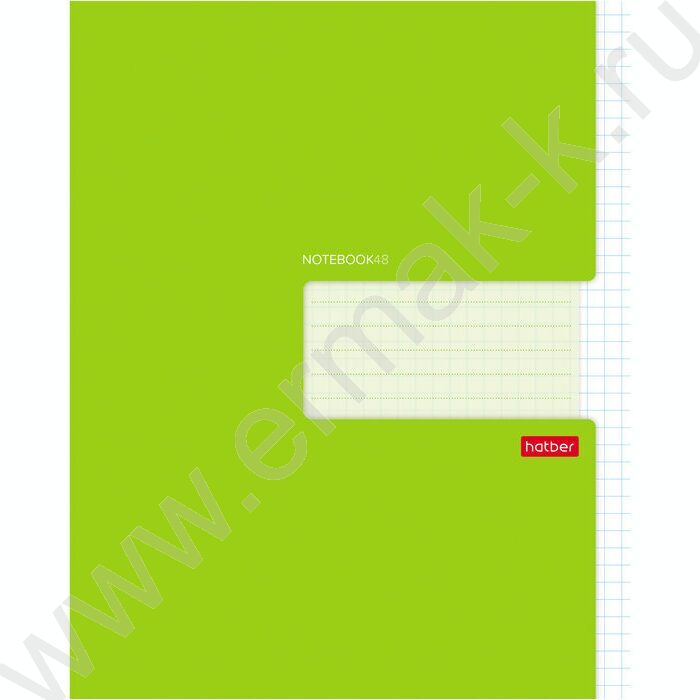 Тетрадь  48л клетка "Зеленая" | Фото 1