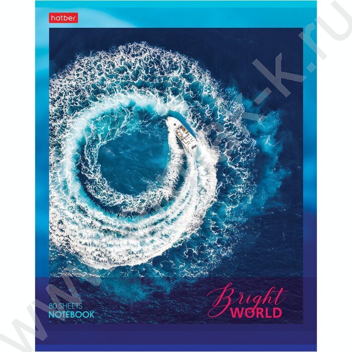 Тетрадь  80л клетка "Яркий мир" | Фото 3