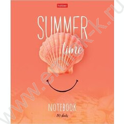 Тетрадь  80л линейка "Summer time" /глянец/ ассорти | Фото 3