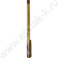 Ручка гелевая золотая 0,8мм "Moonlight" /чернила с эффектом Highlighter, прозрачный корпус | Фото 2