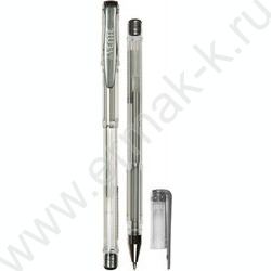 Ручка гелевая серебристая 0,8мм "Moonlight" /чернила с эффектом Highlighter, прозрачный корпус | Фото 1