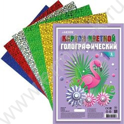 Картон цв. Гологр. А4  5л/5цв европодвес | Фото 2