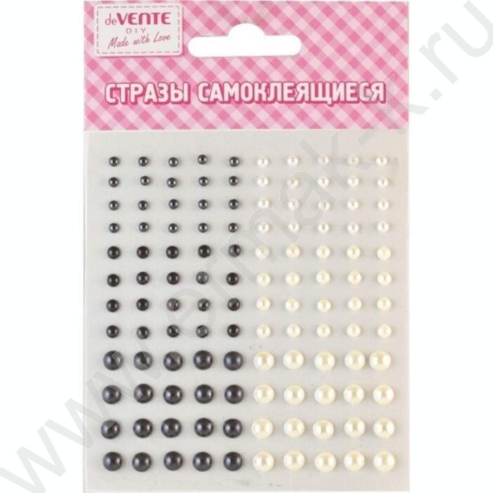 Наклейки-стразы акриловые "Жемчуг" 9,5*10,5см /ассорти /блистер | Фото 1