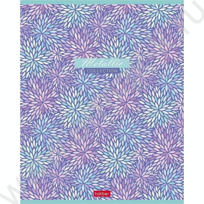 Тетрадь  80л клетка "METALLIC" /металлизиров.картон/ | Фото 1