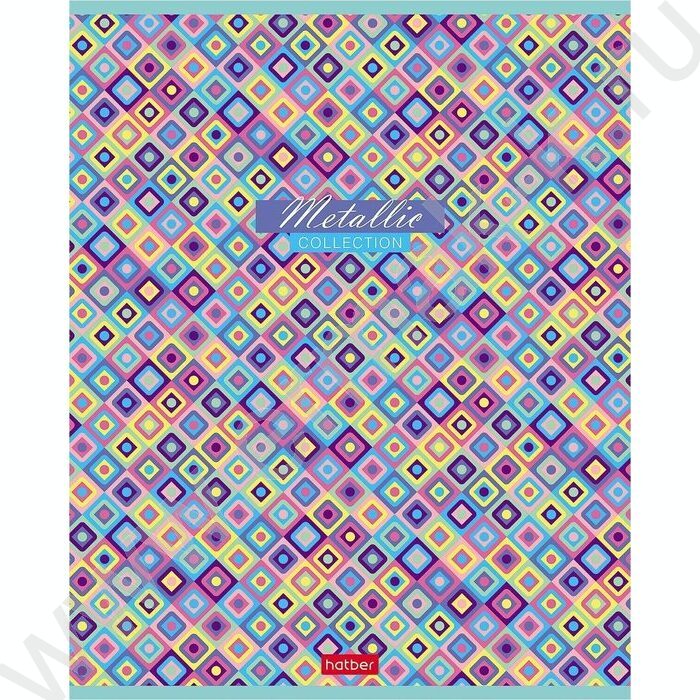 Тетрадь  80л клетка "METALLIC" /металлизиров.картон/ | Фото 2