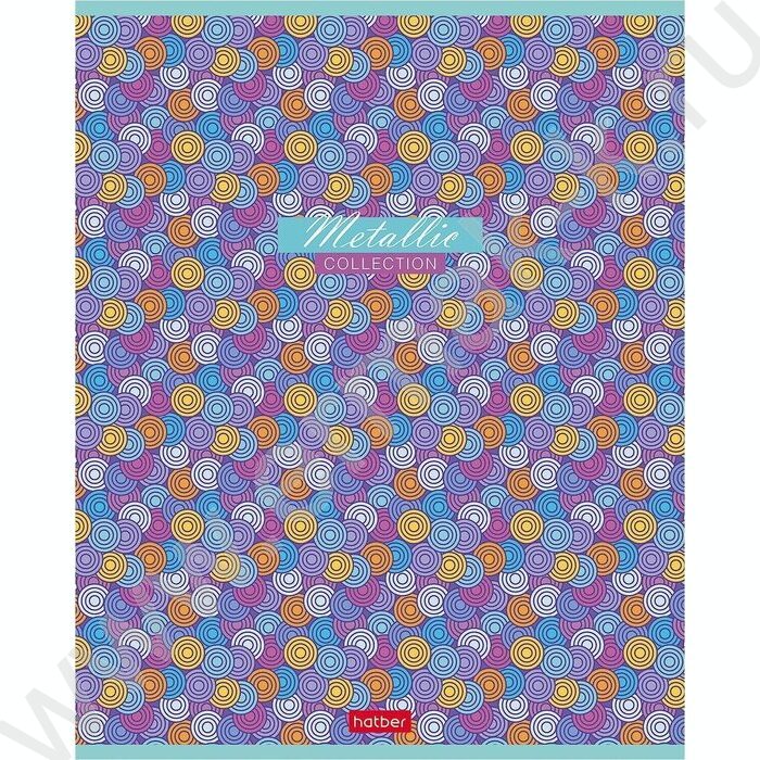 Тетрадь  80л клетка "METALLIC" /металлизиров.картон/ | Фото 3