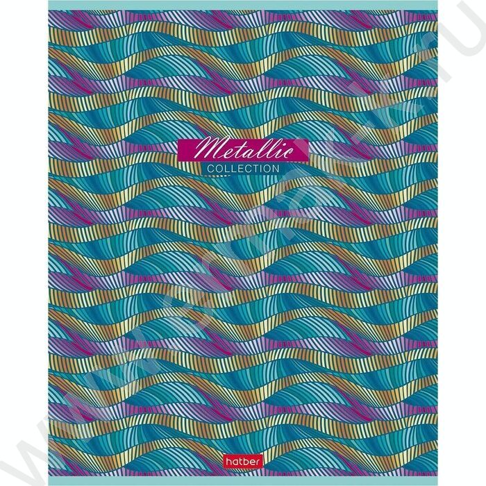 Тетрадь  80л клетка "METALLIC" /металлизиров.картон/ | Фото 5