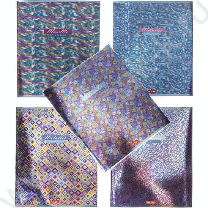 Тетрадь  80л клетка "METALLIC" /металлизиров.картон/ | Фото 6