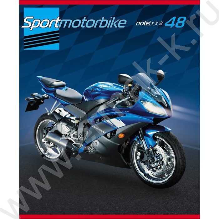 Тетрадь  48л клетка "Мото" (блок эконом) | Фото 2