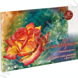 Планшет д/акварели А3 20л 200г/м2 "Чайная роза" холст | Фото 1