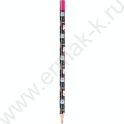 Карандаш пластиковый  HB Ergo First Meow2 /трехгранный /заточенный /туба | Фото 1