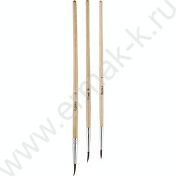 Кисть набор  3шт /белка круг. №1,пони круг. №3,коза круг. №6/ | Фото 2