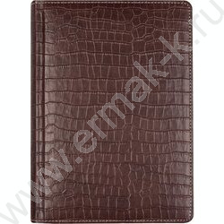 Книга алфавитная  64л A5 "Wild" /тв.обл. иск.кожа /темно-коричневая | Фото 1