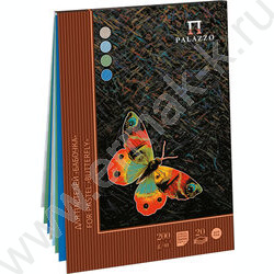 Планшет д/пастели А4 20л 200г/м2 "Бабочка" 4цв | Фото 1