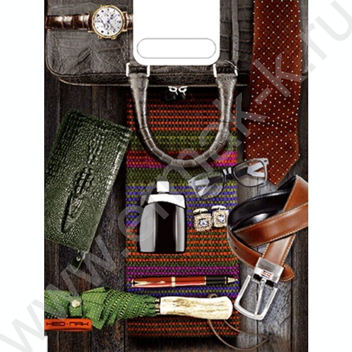 Пакет полиэтиленовый вырубной 30*40см/60 мкм Мужской стиль | Фото 1