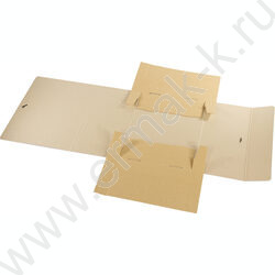 Короб архивный 150мм б/вин  2 завязки, складной /синий | Фото 2