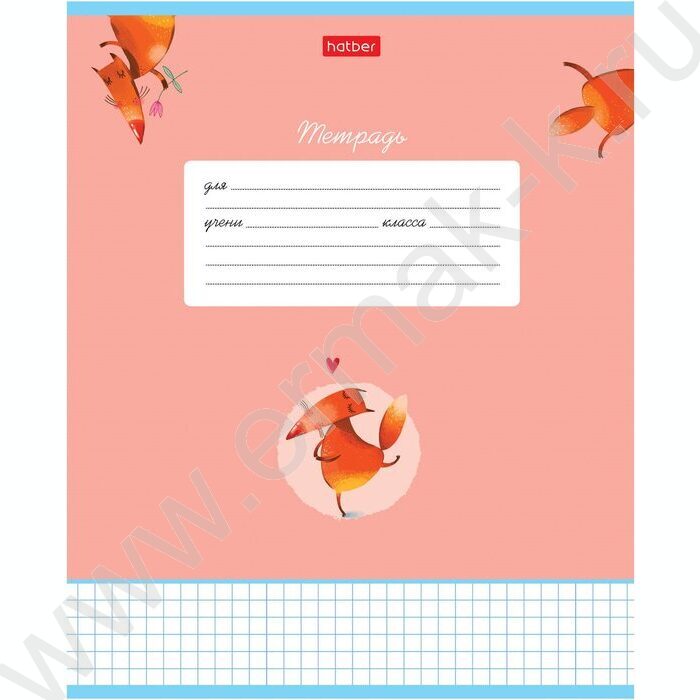 Тетрадь  12л клетка "Милые и забавные" 5видов | Фото 4