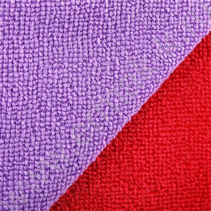 Салфетка из микрофибры 25*25см "Универсальные" /набор 2шт. (фиолетовая+красная) | Фото 2