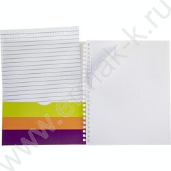 Тетрадь  96л клетка/спираль/перфорация на отрыв "Don't Panic" /с карманом без линовки с шаблон | Фото 3