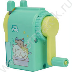 Точилка механическая 1 отверстие miYou пластик /ассорти | Фото 2