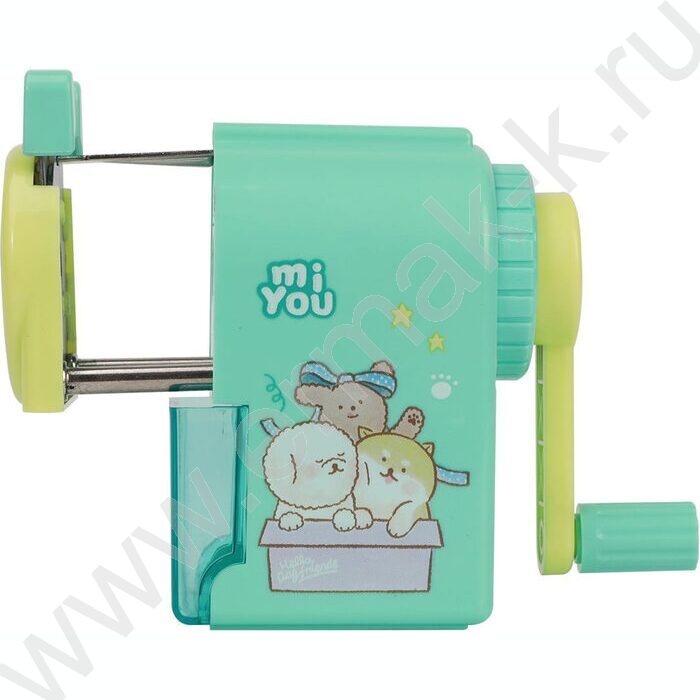 Точилка механическая 1 отверстие miYou пластик /ассорти | Фото 4