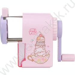 Точилка механическая 1 отверстие miYou пластик /ассорти | Фото 5