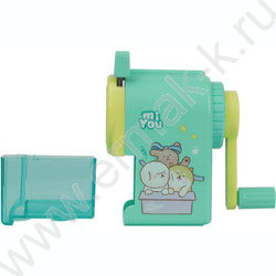 Точилка механическая 1 отверстие miYou пластик /ассорти | Фото 6