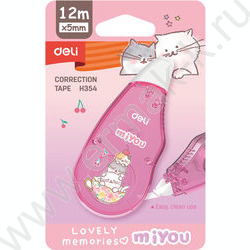 Корректирующая лента 5мм*12м /корпус - ассорти, блистер, европодвес | Фото 2