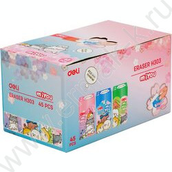 Ластик цветной "MiYou" 40*22*12мм, ассорти, индивид. картон.упаковка | Фото 5