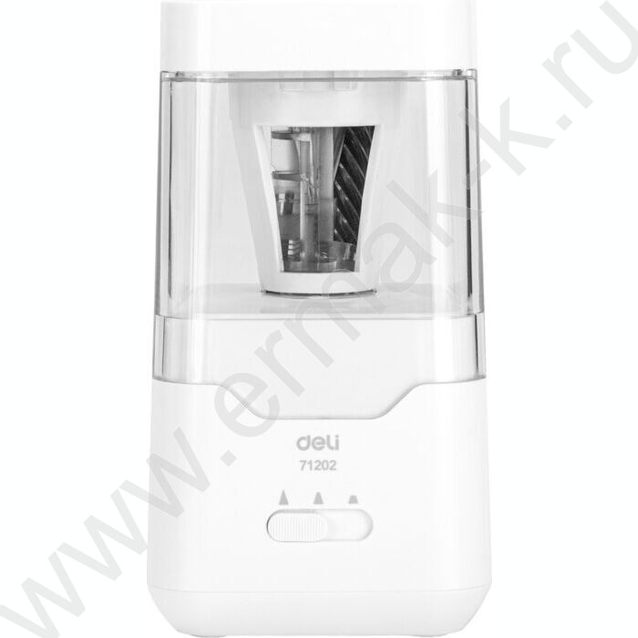 Точилка электрическая 1 отверстие /пластик, белая | Фото 2