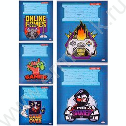 Тетрадь  12л клетка "Хардкорный геймер" 5видов | Фото 1