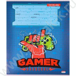 Тетрадь  12л клетка "Хардкорный геймер" 5видов | Фото 3