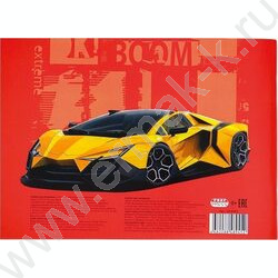 Альбом д/рисования 24л А5 "Жёлтый спорткар" | Фото 3