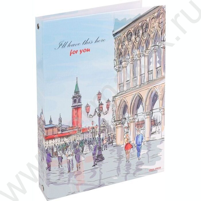 Тетрадь 100л клетка/кольца "Оживлённая площадь" | Фото 1