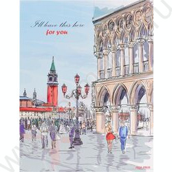 Тетрадь 100л клетка/кольца "Оживлённая площадь" | Фото 2