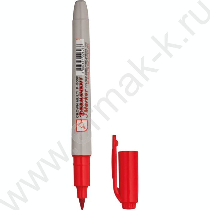 Маркер перм. /красный/ 1мм круг "Multi Marker Super Slim" | Фото 1