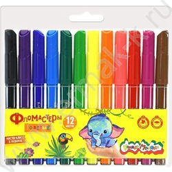 Фломастеры  12цв Каляка-Маляка /толстые/ | Фото 1