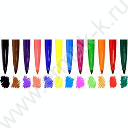 Фломастеры  12цв Каляка-Маляка /толстые/ | Фото 3