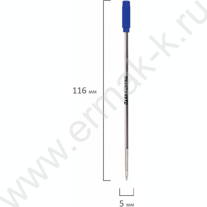 Стержень шар 116мм синий д/поворот. ручек /1мм /металлический | Фото 5
