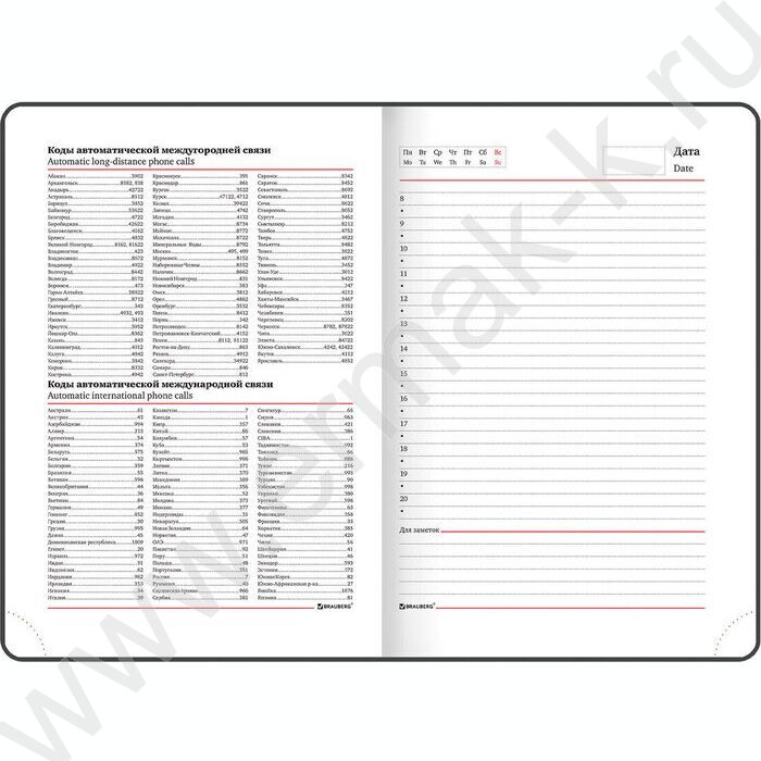 Ежедневник н/дат А5 136л "Profile" синий /тв.обл. балакрон, ляссе, справ. информация | Фото 6