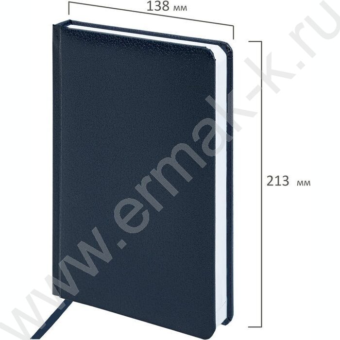 Ежедневник н/дат А5 136л "Profile" синий /тв.обл. балакрон, ляссе, справ. информация | Фото 8