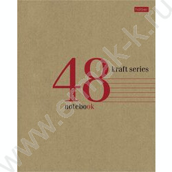 Тетрадь  48л клетка "CRAFT" /крафт/ 5видов | Фото 1