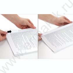 Скрепкошина для быстрого переплета /ширина 10мм (до 50 л) /белая /цена за 1 штуку | Фото 5