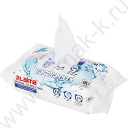 Салфетки влажные  80шт универсальные /очищающие, для всей семьи/ с клеевым клапаном | Фото 3