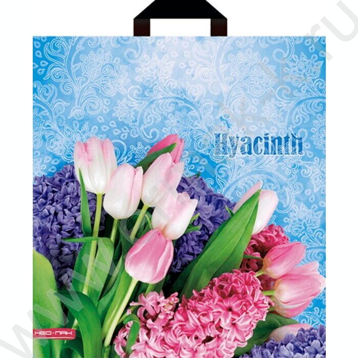 Пакет полиэтиленовый с петлевой ручкой 38*40см Гиацинт | Фото 1