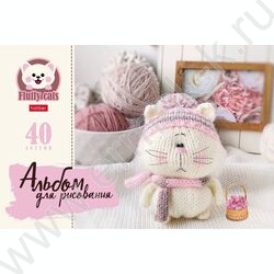 Альбом д/рисования 40л "Уютные котики" ассорти | Фото 5