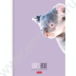Тетрадь  96л А4 клетка спираль "Кто здесь?" /мат.лам/ 4вида | Фото 2