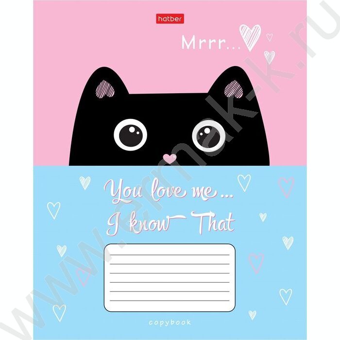 Тетрадь  18л клетка "Ушки на макушке" /тиснение/ 5видов | Фото 4